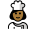 woman cook, medium-dark skin tone